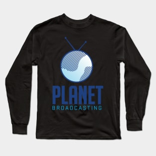 NEW! Planet Broadcasting Logo Long Sleeve T-Shirt